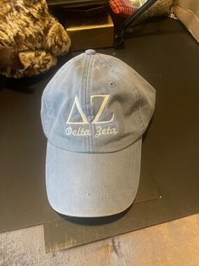 Delta zeta Adam’s blue adjustable baseball hat